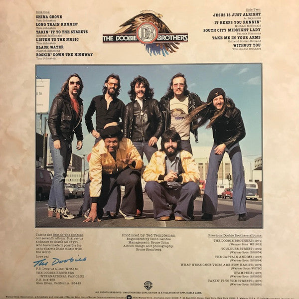 The Doobie Brothers : Best Of The Doobies (LP, Comp, RE, Win)