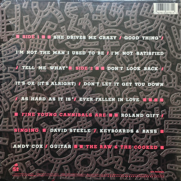 Fine Young Cannibals : The Raw & The Cooked (LP, Album, Glo)