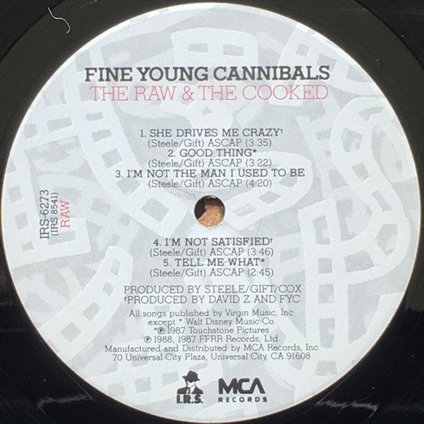 Fine Young Cannibals : The Raw & The Cooked (LP, Album, Glo)