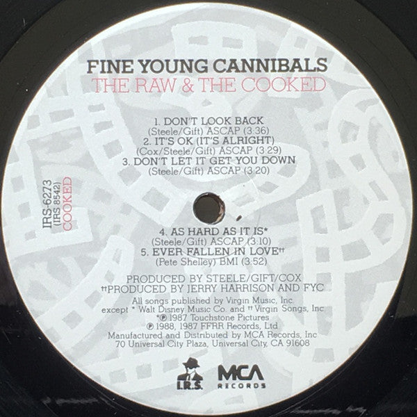 Fine Young Cannibals : The Raw & The Cooked (LP, Album, Glo)