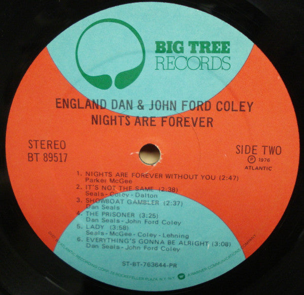 England dan & john ford coley fashion lp nights are forever