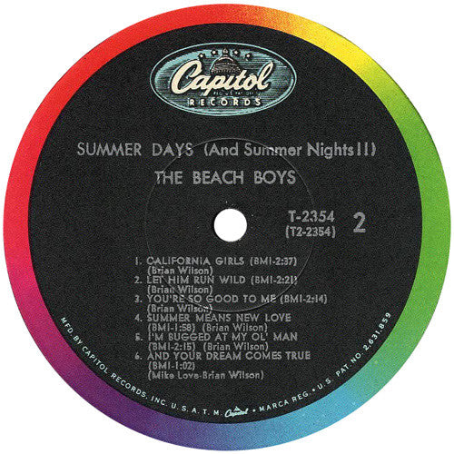 The Beach Boys : Summer Days (And Summer Nights!!) (LP, Album, Mono, Scr)