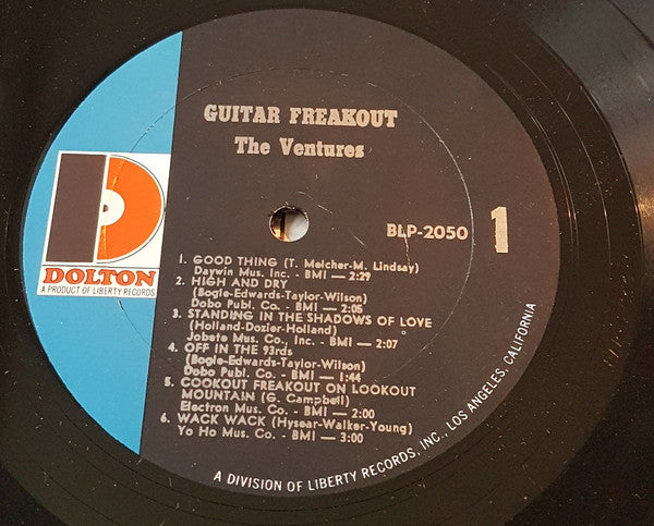 The Ventures : Guitar Freakout (LP, Album, Mono, All)