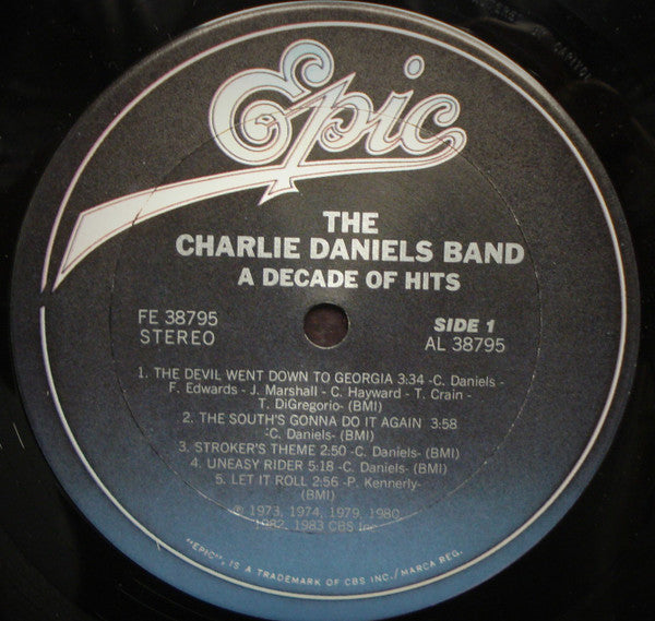 The Charlie Daniels Band : A Decade Of Hits (LP, Comp, Car)