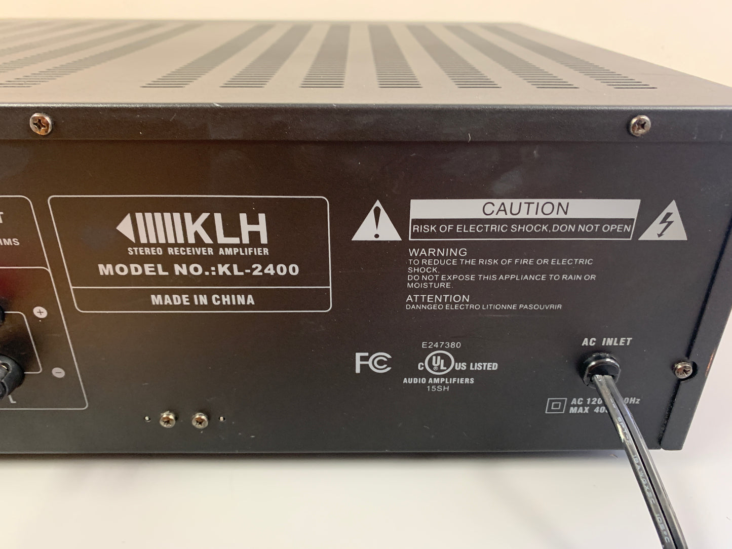 KLH KL-2400 Stereo Receiver