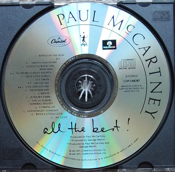 Paul McCartney : All The Best ! (CD, Comp, Club, RE)