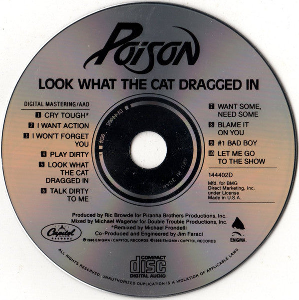 Poison (3) : Look What The Cat Dragged In (CD, Album, Club, RE)