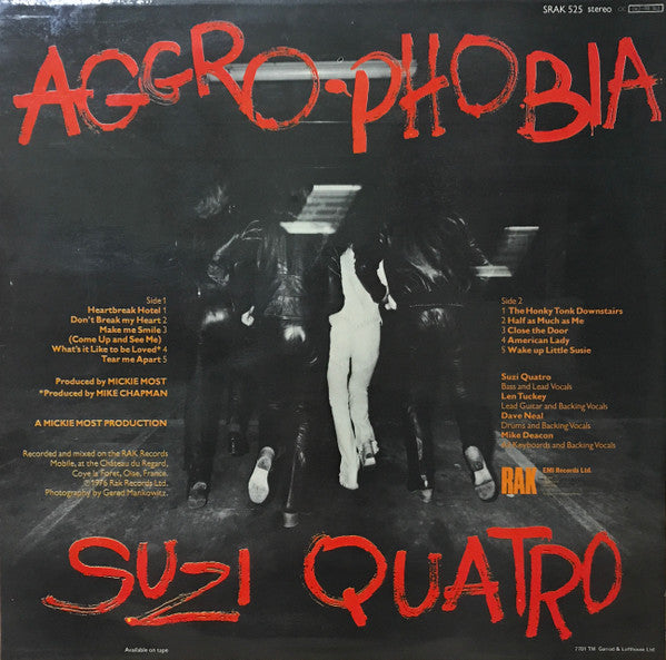 Suzi Quatro : Aggro-Phobia (LP, Album)