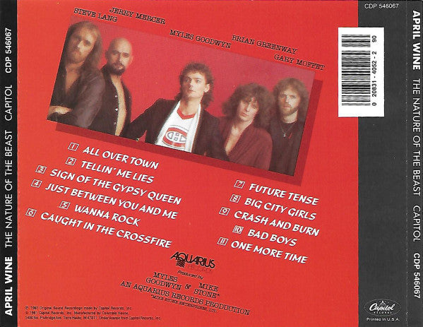 April Wine : The Nature Of The Beast (CD, Album, Club, RE)