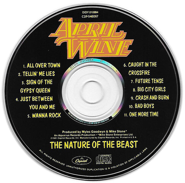 April Wine : The Nature Of The Beast (CD, Album, Club, RE)