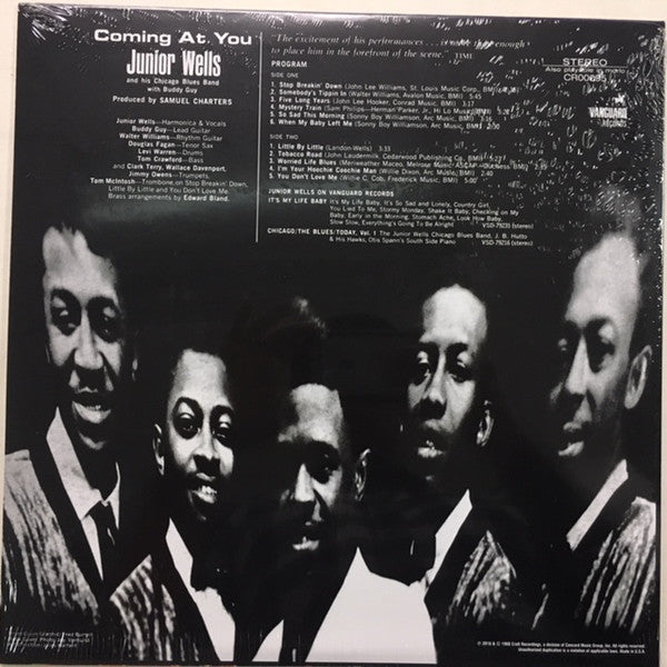 Junior Wells : Coming At You (LP, Album, RE, RM, 180)