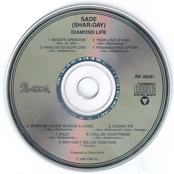 Sade : Diamond Life (CD, Album, RE, Pit)