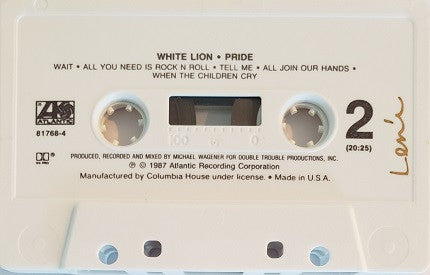 White Lion : Pride (Cass, Album, Club, Col)