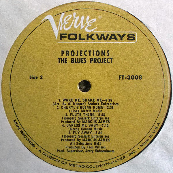 The Blues Project : Projections (LP, Album, Mono, MGM)