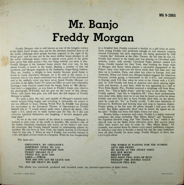 Freddy Morgan : Mr. Banjo (LP, Album, Blu)