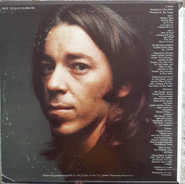 Boz Scaggs & Band : Boz Scaggs & Band (LP, Album, Pit)