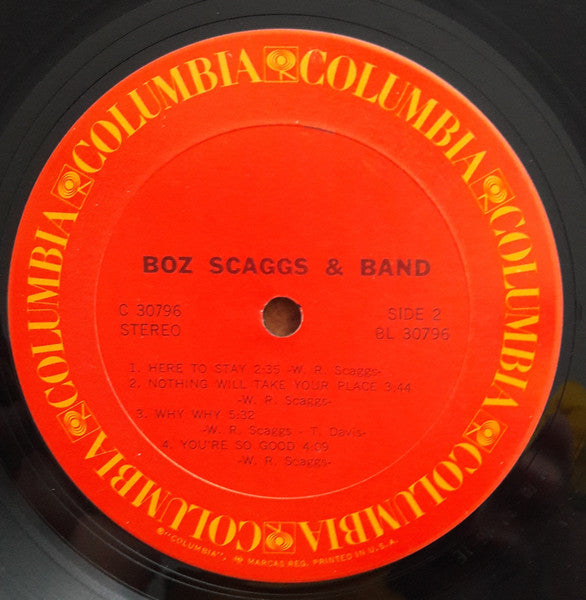 Boz Scaggs & Band : Boz Scaggs & Band (LP, Album, Pit)