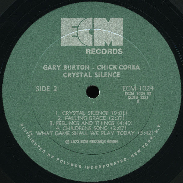 Gary Burton - Chick Corea* : Crystal Silence (LP, Album, All)