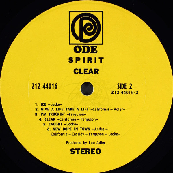 Spirit (8) : Clear (LP, Album, Pit)