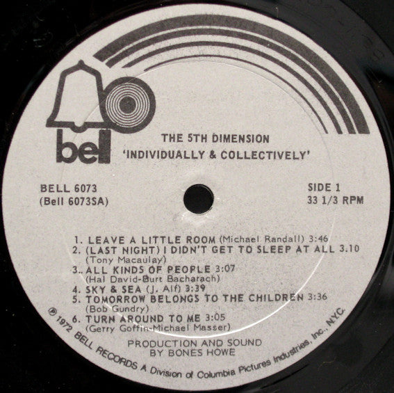 The 5th Dimension* : Individually & Collectively (LP, Album, She)