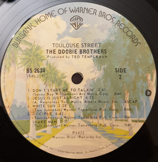 The Doobie Brothers : Toulouse Street (LP, Album, RE,  Ga)