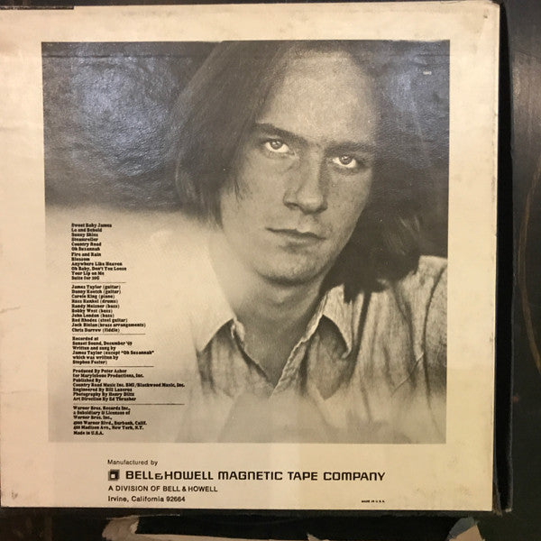 James Taylor (2) : Sweet Baby James  (Reel, 4tr Stereo, 7" Reel, Album, Blu)