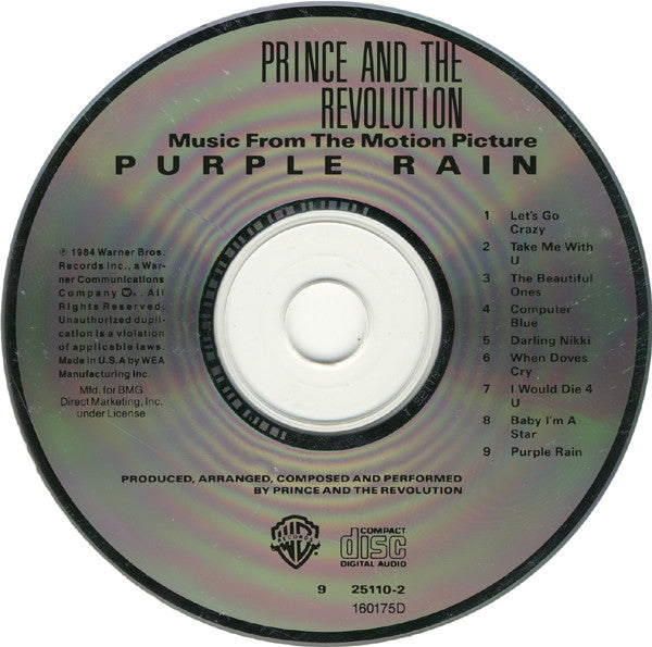 Prince And The Revolution : Purple Rain (CD, Album, Club, RE, BMG)