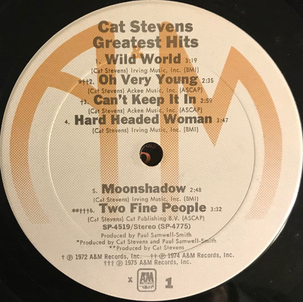 Cat Stevens : Greatest Hits (LP, Comp, Club, RE, x -)