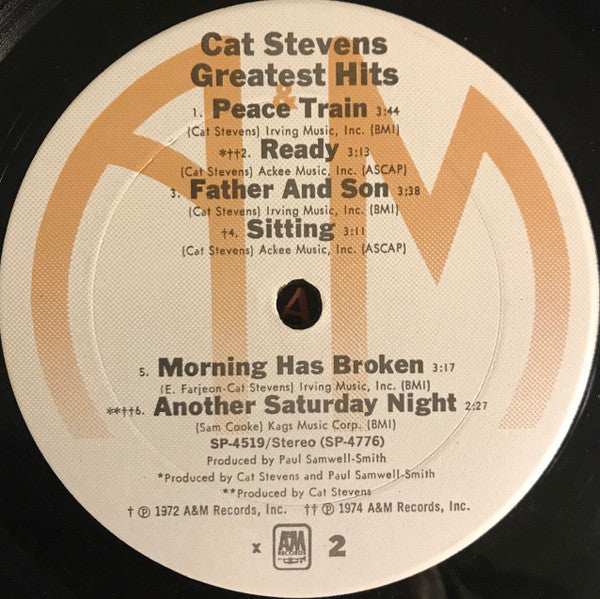 Cat Stevens : Greatest Hits (LP, Comp, Club, RE, x -)