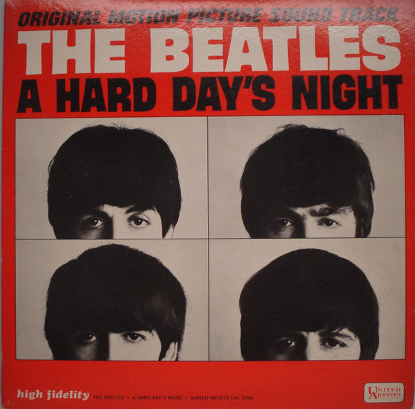 The Beatles : A Hard Day's Night (Original Motion Picture Sound Track) (LP, Album, Mono, Pit)