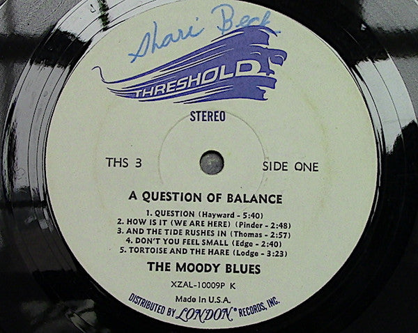 The Moody Blues : A Question Of Balance (LP, Album, K -)