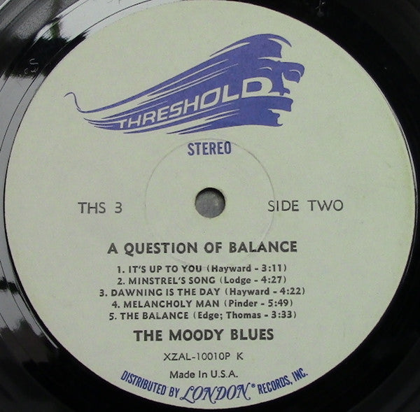 The Moody Blues : A Question Of Balance (LP, Album, K -)