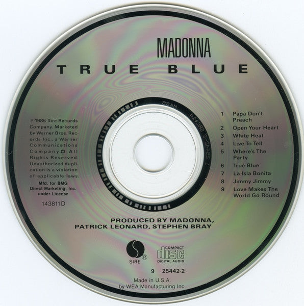 Madonna : True Blue (CD, Album, Club)