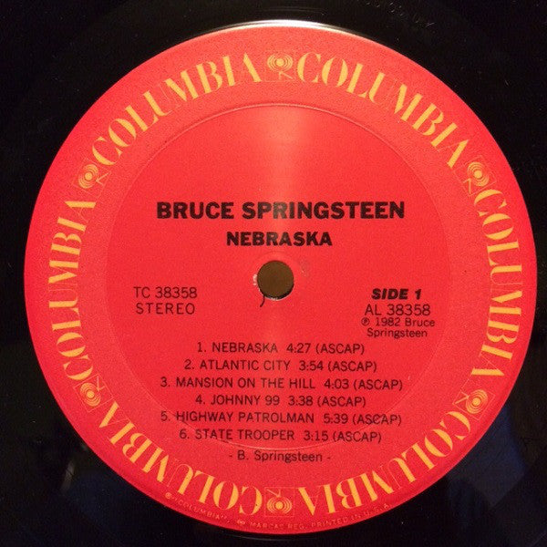 Bruce Springsteen : Nebraska (LP, Album, Ter)