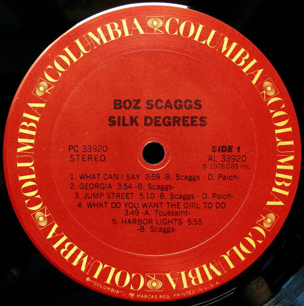 Boz Scaggs : Silk Degrees (LP, Album, Pit)