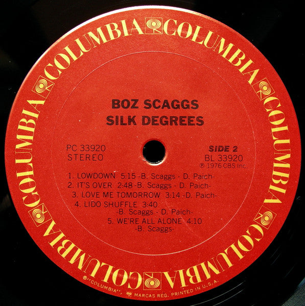 Boz Scaggs : Silk Degrees (LP, Album, Pit)