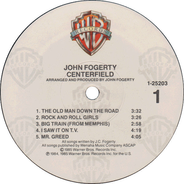 John Fogerty : Centerfield (LP, Album, RE, All)