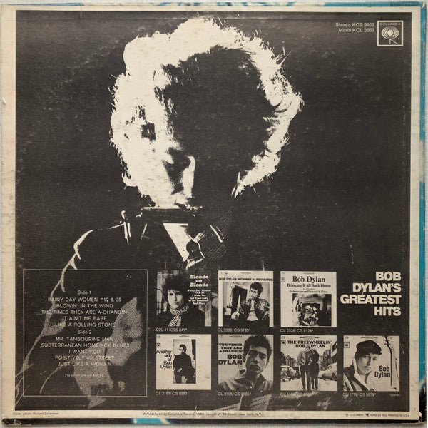 Bob Dylan : Bob Dylan's Greatest Hits (LP, Comp, MP, M/Print, Mon)