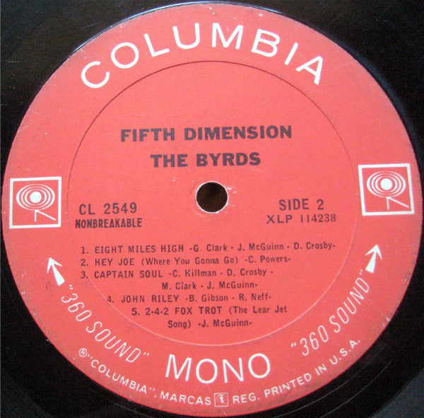 The Byrds : Fifth Dimension (LP, Album, Mono)