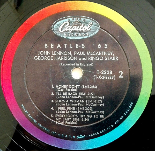 The Beatles : Beatles '65 (LP, Album, Mono, Roc)