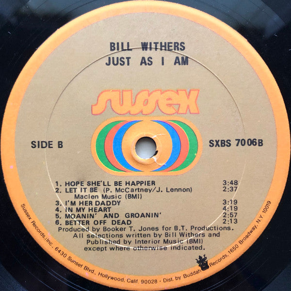 Bill Withers : Just As I Am (LP, Album, Son)