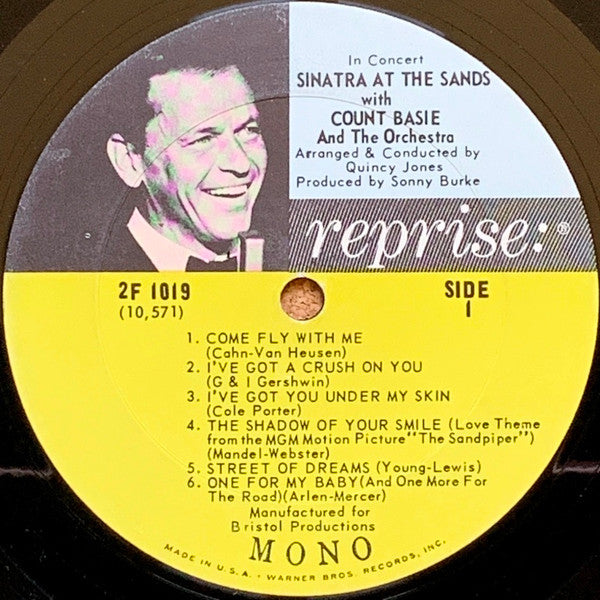 Frank Sinatra With Count Basie & The Orchestra* Arranged & Conducted Quincy Jones : Sinatra At The Sands (2xLP, Album, Mono, San)