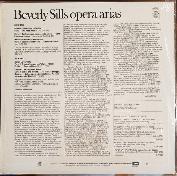 Beverly Sills : Opera Arias (LP, Album, Wak)