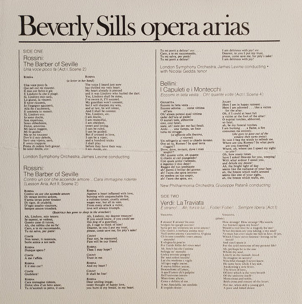 Beverly Sills : Opera Arias (LP, Album, Wak)