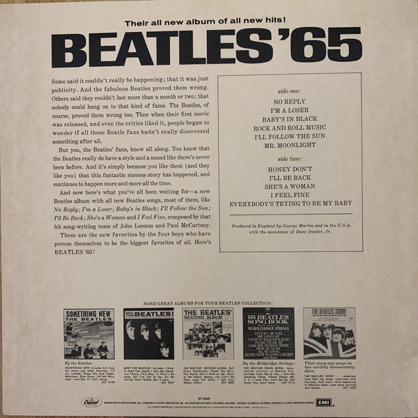 The Beatles : Beatles '65 (LP, Album, RP, Pur)