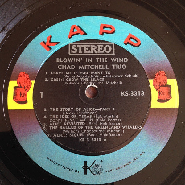 Chad Mitchell Trio* : Blowin' In The Wind (LP, Album, All)