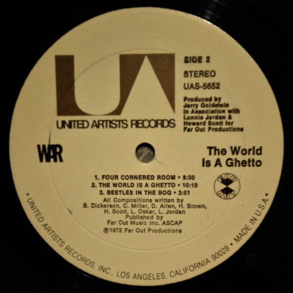 War : The World Is A Ghetto (LP, Album, Res)