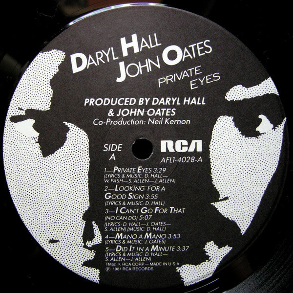 Daryl Hall, John Oates* : Private Eyes (LP, Album, Ind)