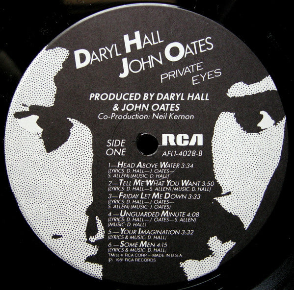 Daryl Hall, John Oates* : Private Eyes (LP, Album, Ind)