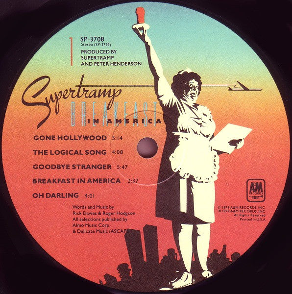 Supertramp : Breakfast In America (LP, Album, Ind)